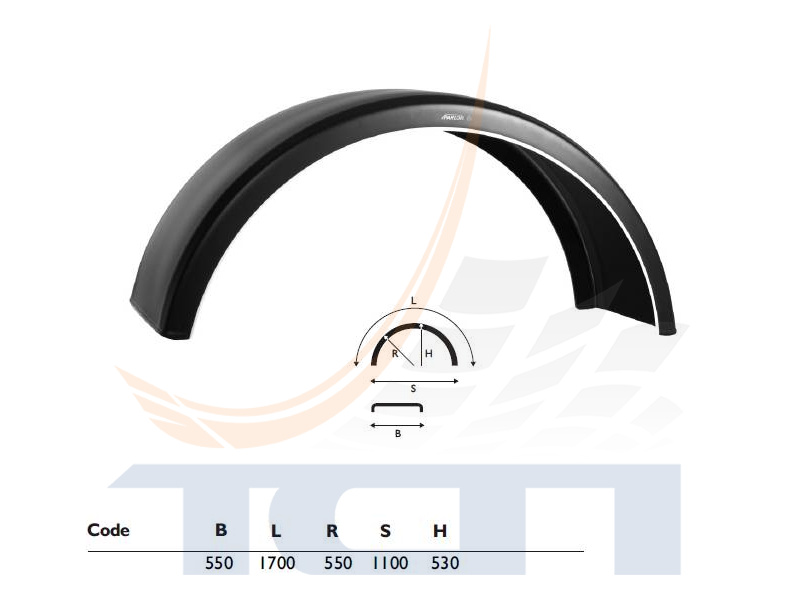 Крыло 550x1750 R550 IPREB50550N0 COPAR - 3