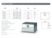 Ящик инструментальный 600х400(H)х500 сталь/нержавеющая V2720 BAWER