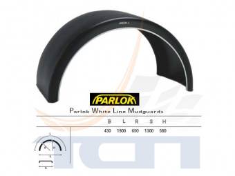 Крыло 430x1900 R650 (для одинарных колес) 5126190 PARLOK ФИНЛЯНДИЯ - 2