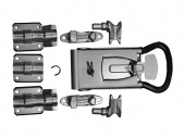 Запор штанговый 27мм ручка Push цинк Zn NEW T900537 ТСП