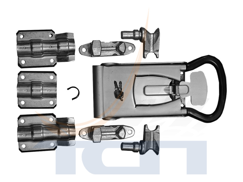 Запор штанговый 27мм ручка Push цинк Zn NEW T900537 ТСП - 3