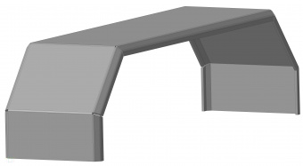 Крыло алюминиевое 2750х650х680х45 T353024 ТСП РОССИЯ - 3