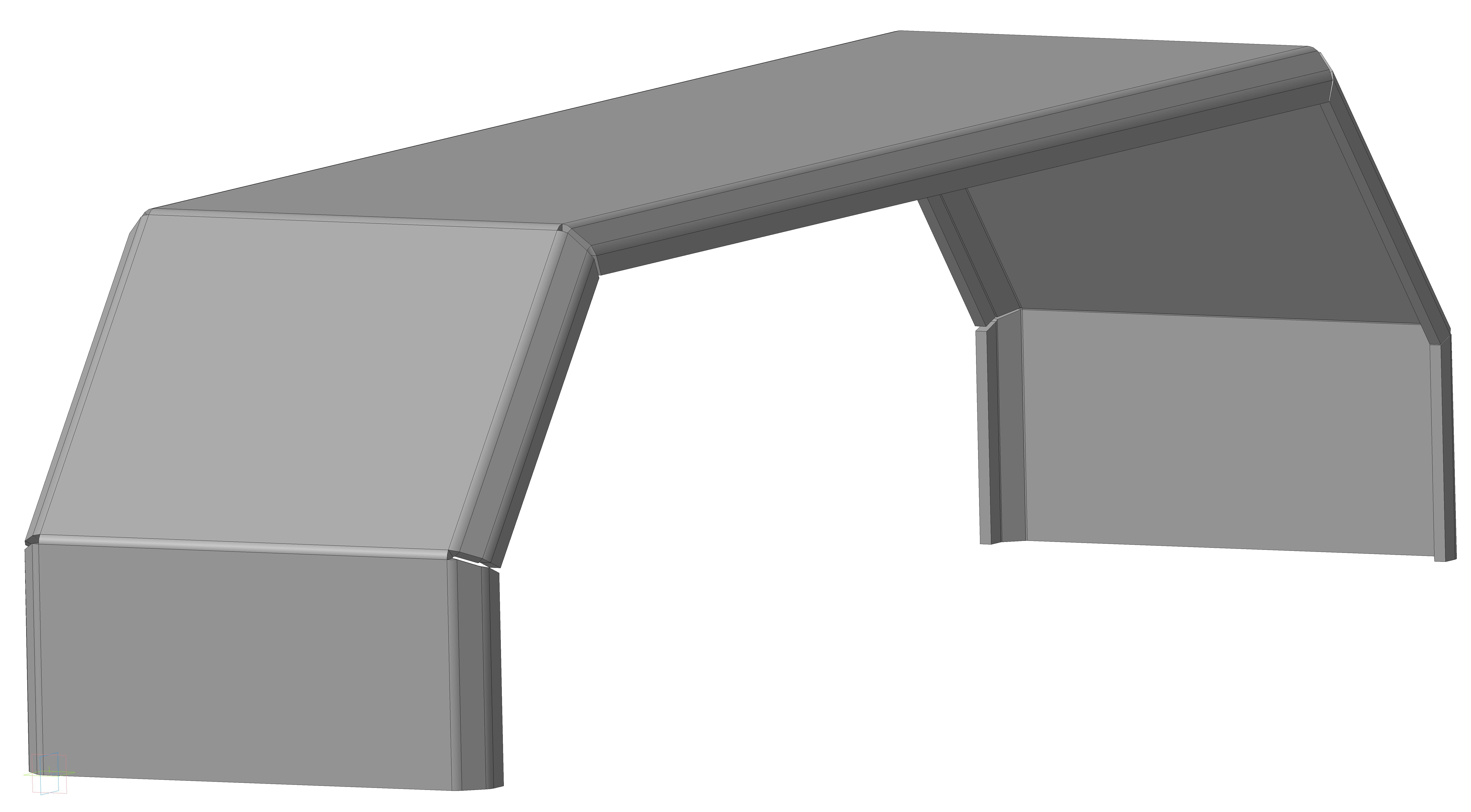 Крыло алюминиевое 2750х650х680х45 T353024 ТСП РОССИЯ - 6