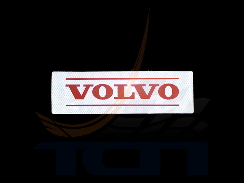 Наклейка световозвращающая красная 500х150мм VOLVO T900852 ТСП - 3