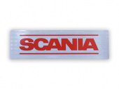 Наклейка световозвращающая красная 500х150мм SCANIA T900920 ТСП
