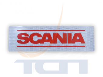 Наклейка световозвращающая красная 500х150мм SCANIA T900920 ТСП - 2