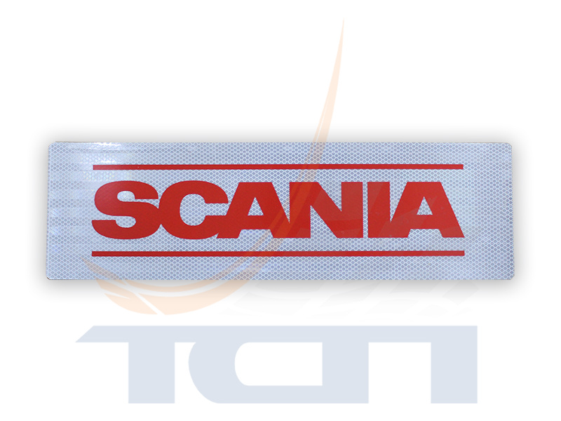 Наклейка световозвращающая красная 500х150мм SCANIA T900920 ТСП - 3