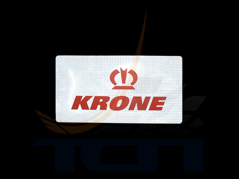 Наклейка световозвращающая красная 400х205мм KRONE T900854 ТСП - 3