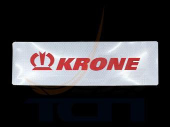 Наклейка световозвращающая красная 500х150мм KRONE T901447 ТСП - 2