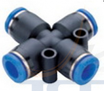 Фитинг трубок (4-и вых.) 4мм (PZA04) T901015 ТСП - 2