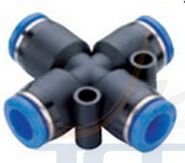 Фитинг трубок (4-и вых.) 4мм (PZA04) T901015 ТСП - 3