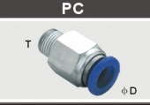 Фитинг труб(нар резьба) PC-G M16x1.5 d-8 F-56560 Китай
