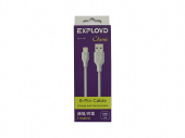 Дата-кабель USB - 8 Pin Classic круглый белый 1М 1214779 EX-K-483 EXPLOYD