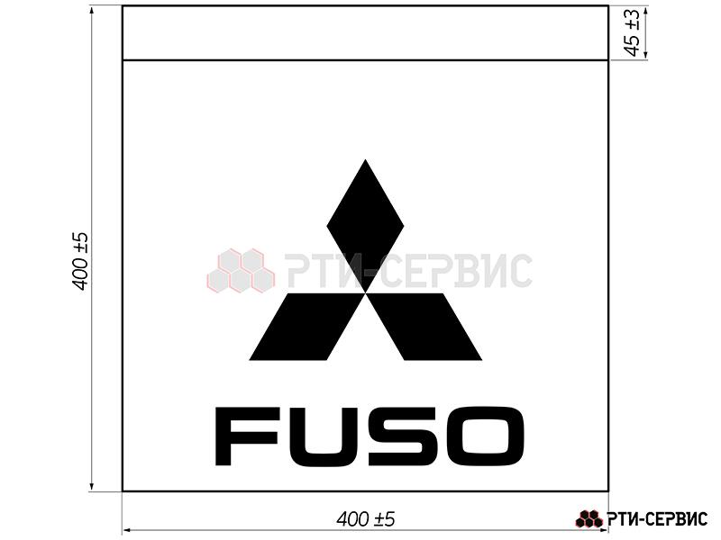 Брызговик для прицепа 400х400 мм Fuso (эконом) - 3