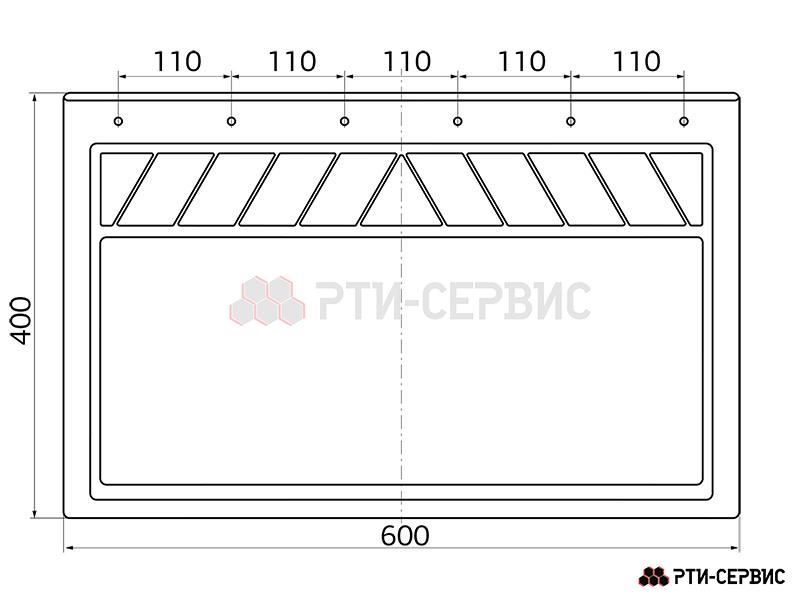 Брызговик 600х400 мм Schmitz - 2