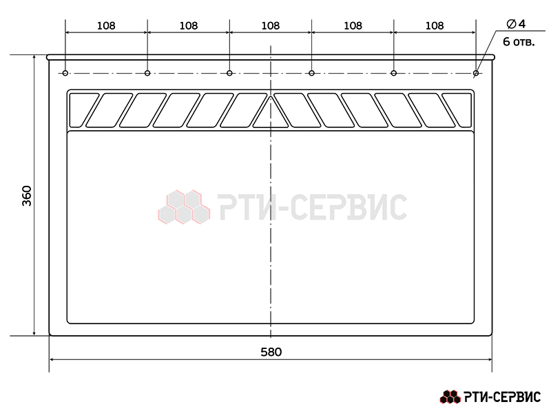 Брызговик 580х360 мм Hino - 3