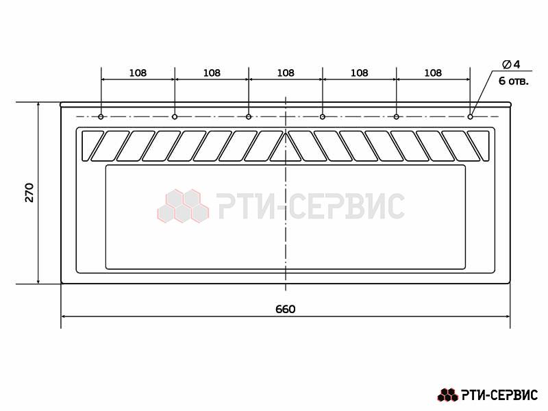 Брызговик 660х270 мм HOWO - 3