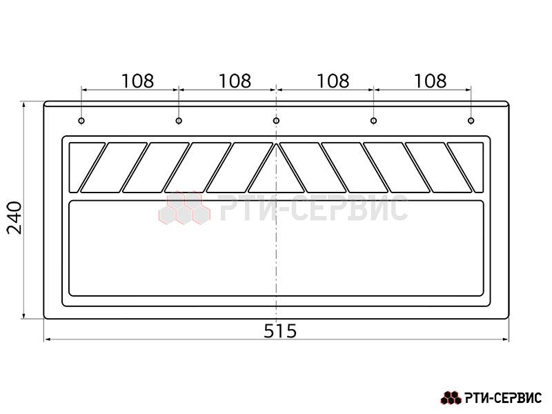 Брызговик 515х240 мм Renault Trucks (свет.) - 3