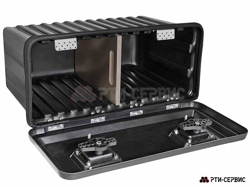 Ящик инструментальный пластиковый для грузовиков 750x350x450 с замками (79 л) - 2