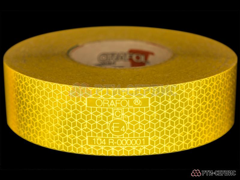 Лента светоотражающая ORALITE VC 104+ жёлтая (12.5 м) - 4