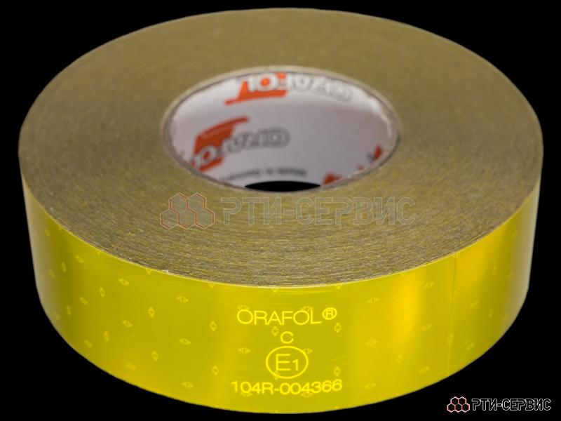 Лента светоотражающая ORALITE VC 104 жёлтая (12.5 м) - 2