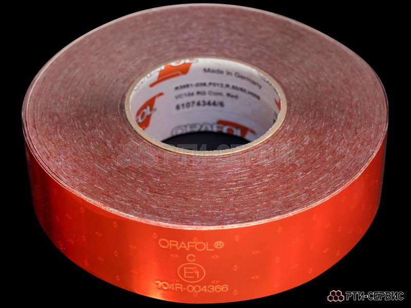 Лента светоотражающая ORALITE VC 104 красная (12.5 м) - 2