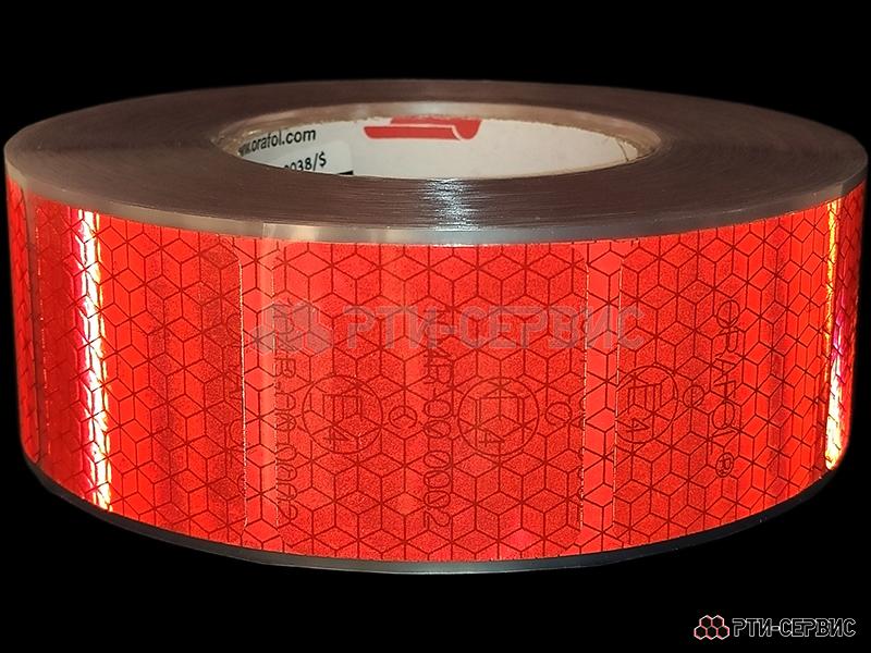 Лента светоотражающая ORALITE VC 104+ красная (12.5 м) тентовая - 4
