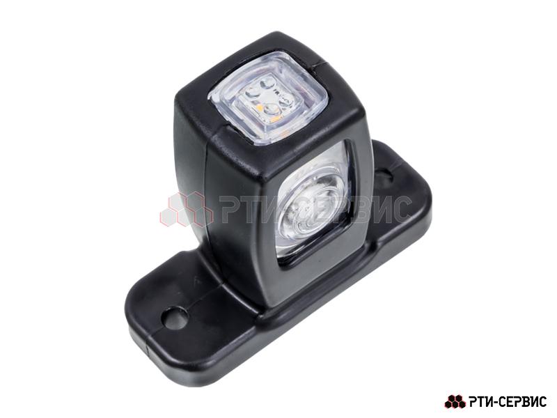 Фонарь габаритный с кронштейном LED (красный/белый) 24V 4 диода (8,5 см) - 3