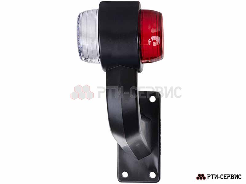 Фонари габаритные на кронштейне (2 шт.) LED красный/белый 24V (17 см) - 6