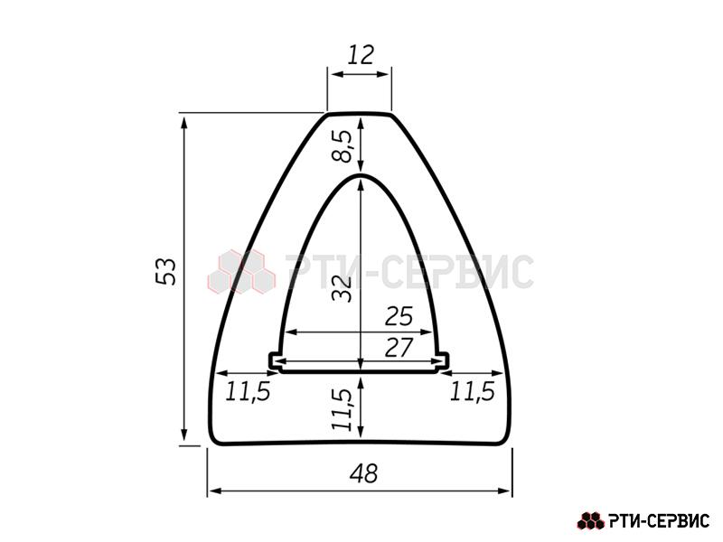 Отбойник (буфер) 48х53 мм - 8