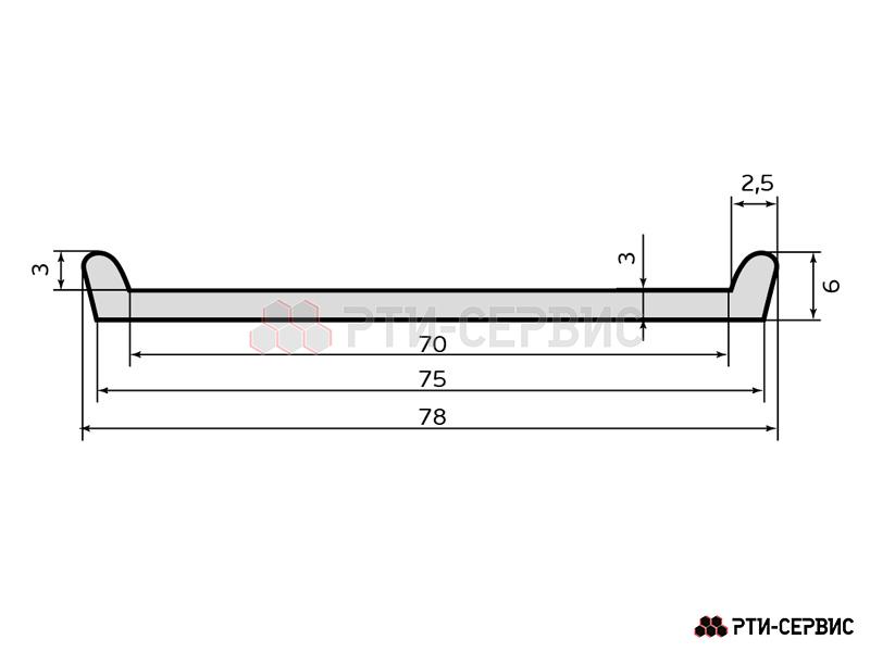 Прокладка бандажа топливного бака MAN F2000/TGA/TGS/TGX (70) - 3