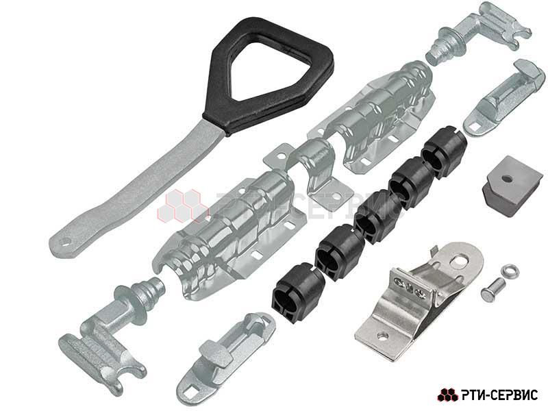 Запор штанговый Ø22 Zn ручка Дельта малая - 3
