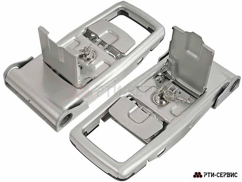 Запор штанговый Ø27 Zn ручка Push 3 с ключом - 3