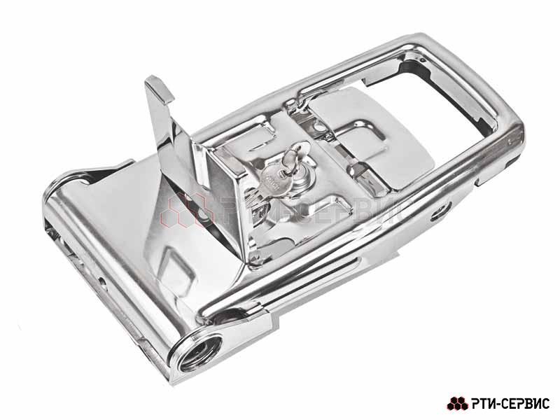Запор штанговый Ø27 ручка Push 3 с ключом, SS - 3