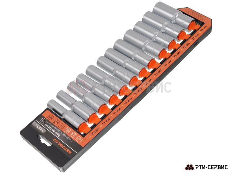 Набор торцевых головок 1/2"DR шестигранных высоких (12 предметов) 10-22 мм - 2