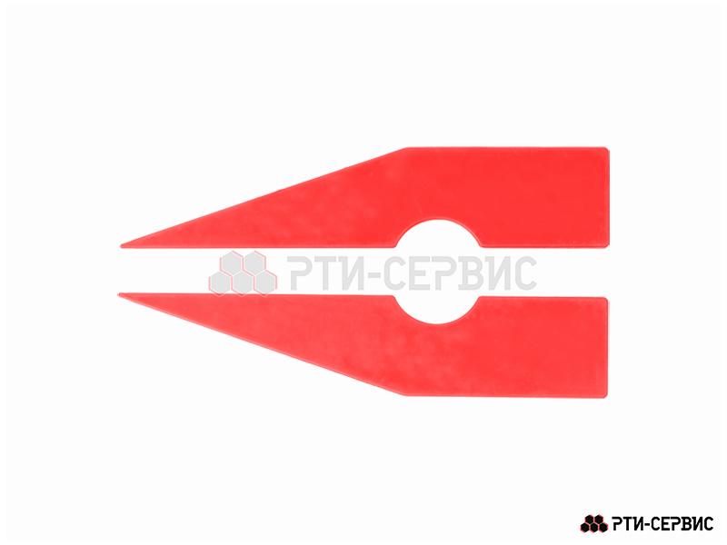 Заглушки для правило, комплект, 2 шт, ПВХ (красный) - 5