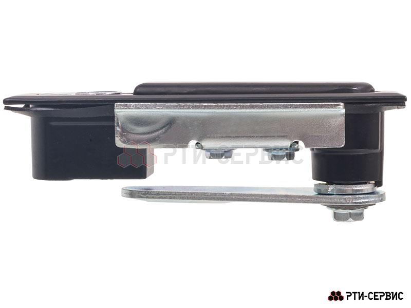 Замок с поворотной ручкой, с ключом 125х41 мм, чёрный - 6