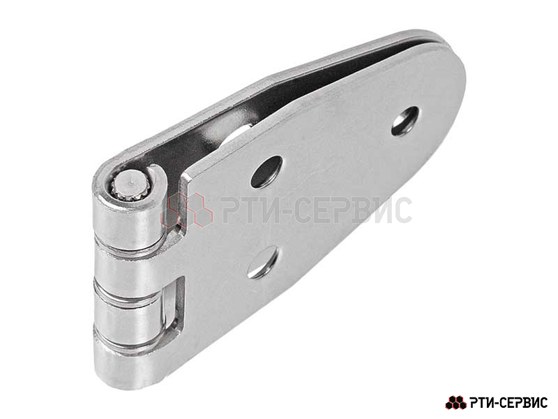 Петля листовая 120х40 мм (Ø5мм, 6 отверстий), нержавеющая сталь SS - 4