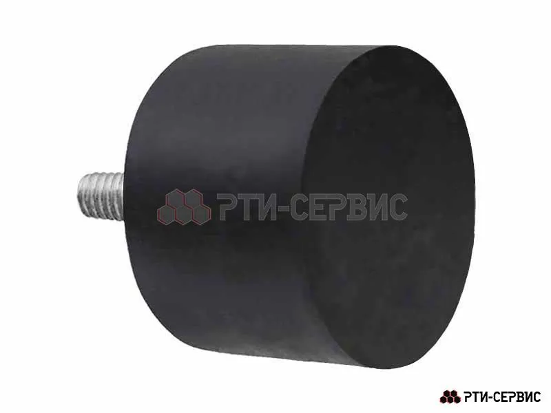 Резинометаллический буфер (аналог K0571.07004555 KIPP) D-70, H-45 с наружной резьбой M10