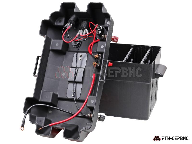 Бокс для аккумулятора с разъёмами 12V (прикуриватель), 2 USB (2.1A + 1A) + вольтметр - 4