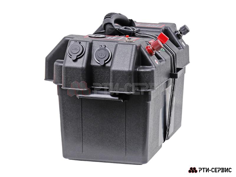 Бокс для аккумулятора с разъёмами 12V (прикуриватель), 2 USB (2.1A + 1A) + вольтметр - 5