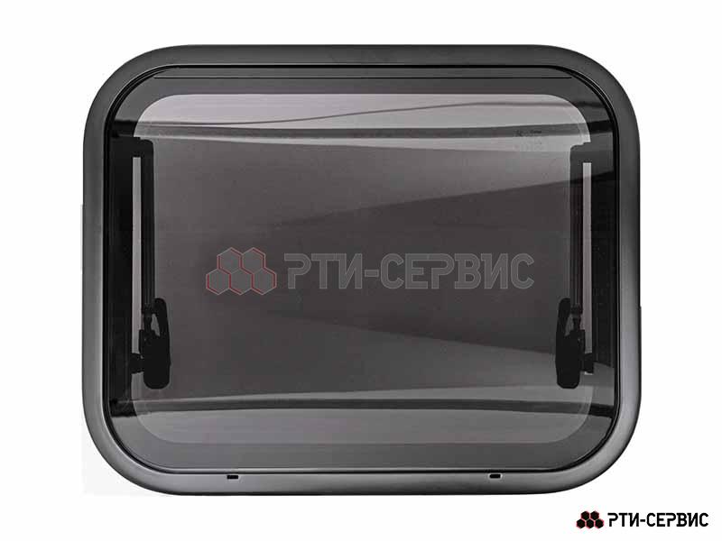 Окно для кемпера с наружным люком и шторками 600х500 мм - 3