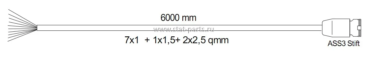 65-1025-017 ЦЕНТРАЛЬНЫЙ КАБЕЛЬ 6М
