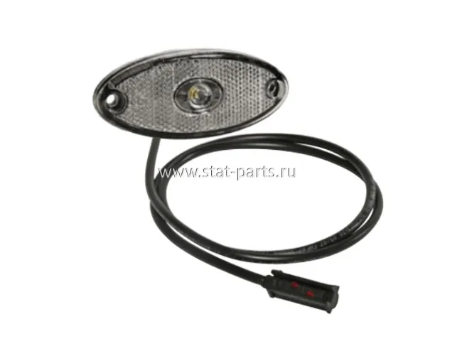 31-6904-034 ГАБАРИТНЫЙ ФОНАРЬ БЕЛЫЙ FLATPOINT II С КАБЕЛЕМ 1,5М