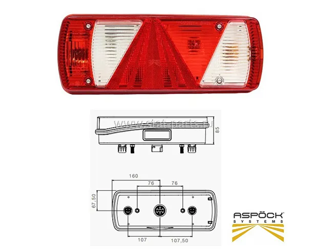 25-2900-511 ФОНАРЬ ЗАДНИЙ ПРАВЫЙ SML 7+2-pol. ECOPOINT II