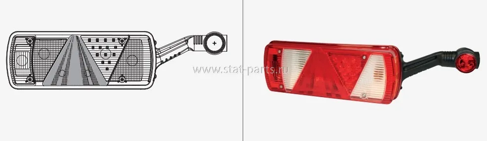 25-2920-747 ФОНАРЬ ЗАДНИЙ ПРАВЫЙ С ПОВТОРИТЕЛЕМ ECOPOINT II LED ASS2