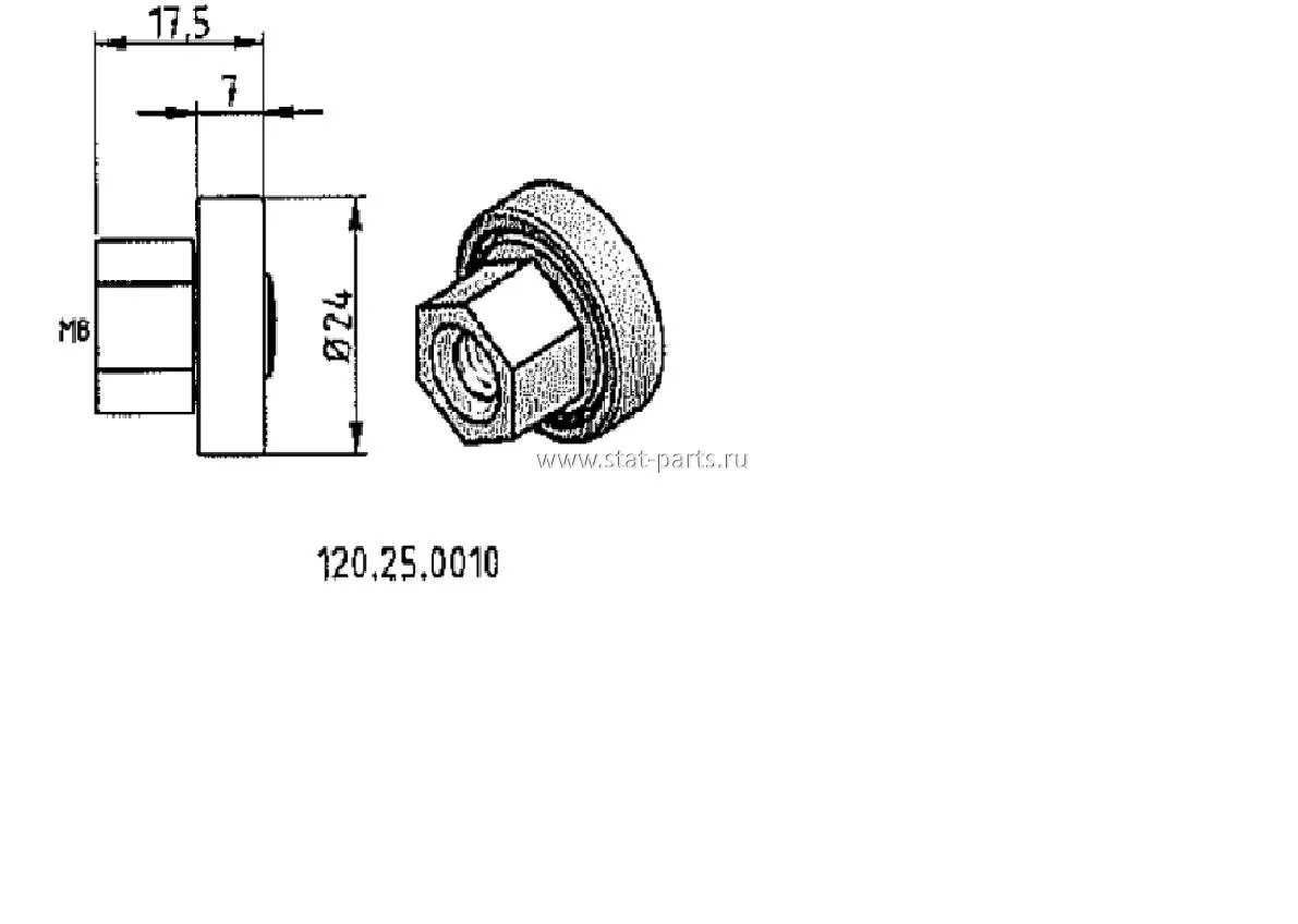 120.25.0010 РОЛИКОВЫЙ МЕХАНИЗМ ДЛЯ ПОПЕРЕЧИНЫ КРЫШИ ПО ЕЁ НАПРАВЛЯЮЩЕЙ