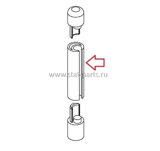 710814 ВАЛ ДЛЯ НАТЯЖЕНИЯ БОКОВОГО ТЕНТА SCHMITZ D=25mm L=3000mm