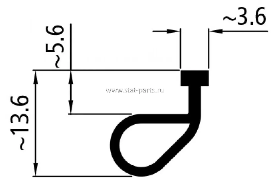 520.111672 УПЛОТНИТЕЛЬ БОРТА (100 М)