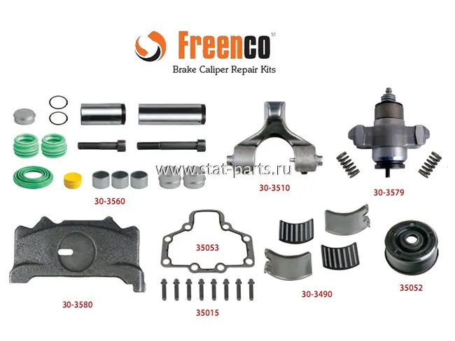 FX3030 РЕМКОМПЛЕКТ СУППОРТА ПОЛНЫЙ ПРАВЫЙ WABCO PAN 19,5 / 22 ,5 SERIES